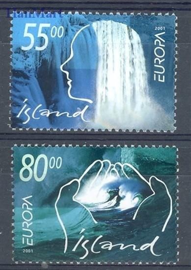 Znaczek Islandia 2001 Mi 981-982 Czyste **