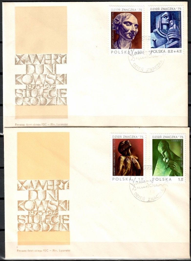 Znaczek Polska 1975 Mi 2409-2412 Fi 2262-2265 FDC