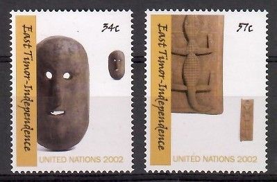 Znaczek Narody Zjednoczone Nowy Jork 2002 Mi 894-895 Czyste **