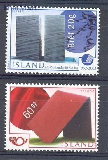 Znaczek Islandia 2002 Mi 1005-1006 Czyste **