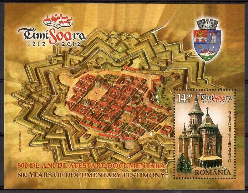 Znaczek Rumunia 2012 Mi bl 527 Czyste **