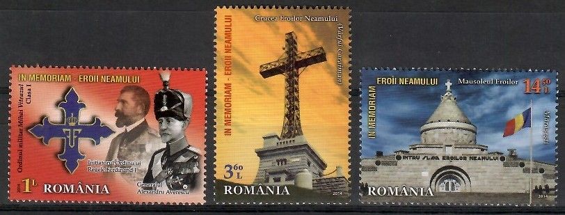 Znaczek Rumunia 2014 Mi 6840-6842 Czyste **