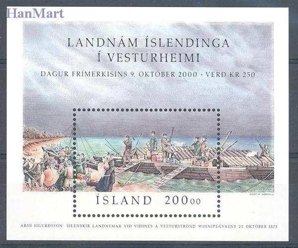 Znaczek Islandia 2000 Mi bl 27 Czyste **