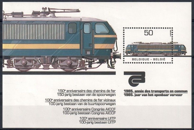 Znaczek Belgia 1985 Mi bl 55 Czyste **