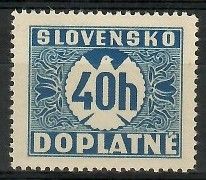 Znaczek Słowacja 1939 Mi por 5 Czyste **