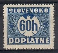 Znaczek Słowacja 1939 Mi por 7 Czyste **