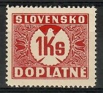 Znaczek Słowacja 1939 Mi por 8 Czyste **