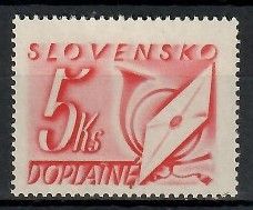 Znaczek Słowacja 1942 Mi por 37 Czyste **