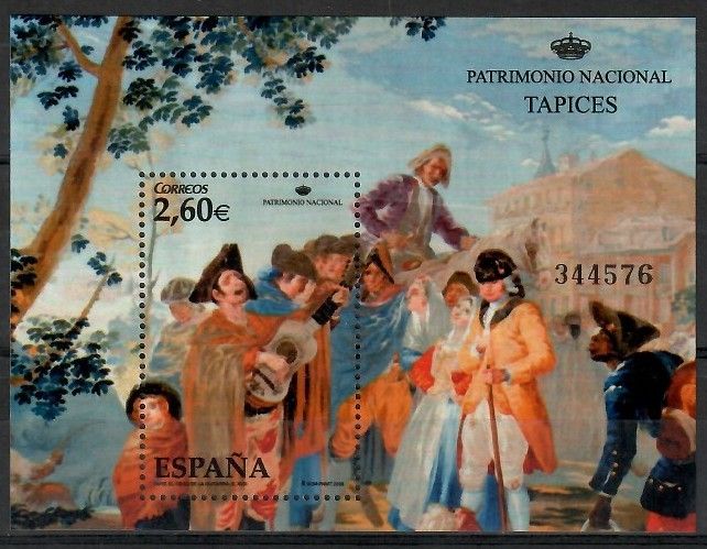 Znaczek Hiszpania 2008 Mi bl 174 Czyste **