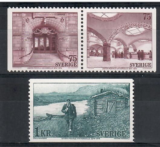 Znaczek Szwecja 1974 Mi 859-861 Czyste **