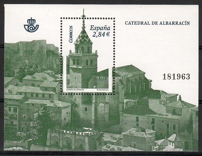 Znaczek Hiszpania 2011 Mi bl 211 Czyste **