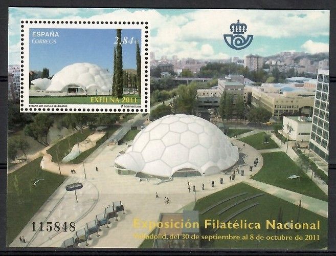 Znaczek Hiszpania 2011 Mi bl 215 Czyste **