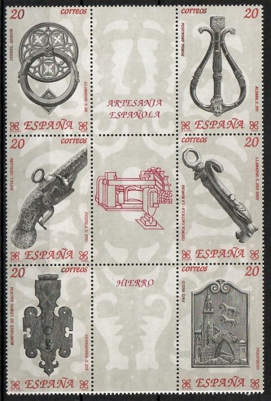 Znaczek Hiszpania 1990 Mi 2940-2945 Czyste **