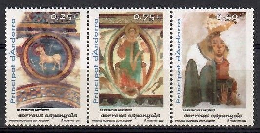 Znaczek Andora (hiszpańska) 2002 Mi 296-298 Czyste **