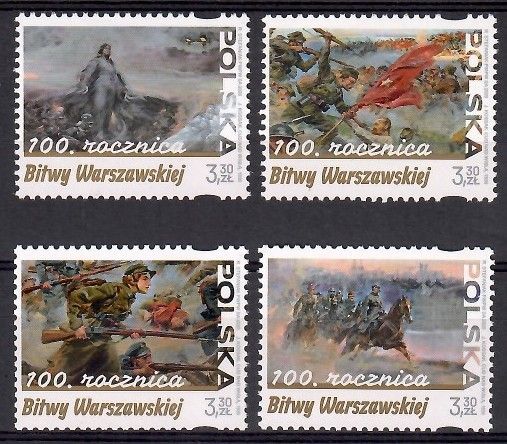 Znaczek Polska 2020 Mi 5220-5223 Fi 5070-5073 Czyste **