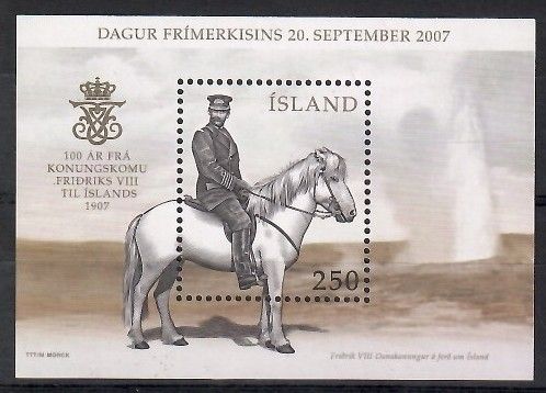 Znaczek Islandia 2007 Mi bl 43 Czyste **