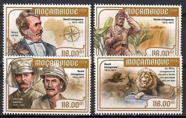 Znaczek Mozambik 2018 Mi 9434-9437 Czyste **
