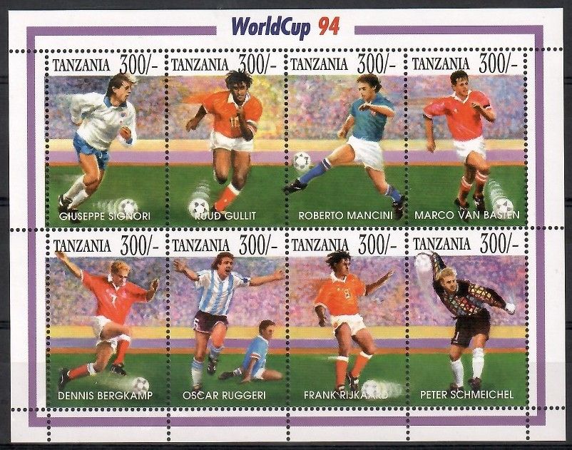 Znaczek Tanzania 1994 Mi ark 1713-1720 Czyste **