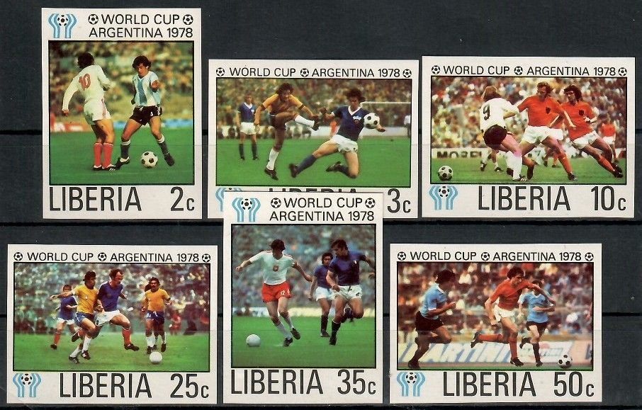 Znaczek Liberia 1978 Mi 1061-1068B Czyste **