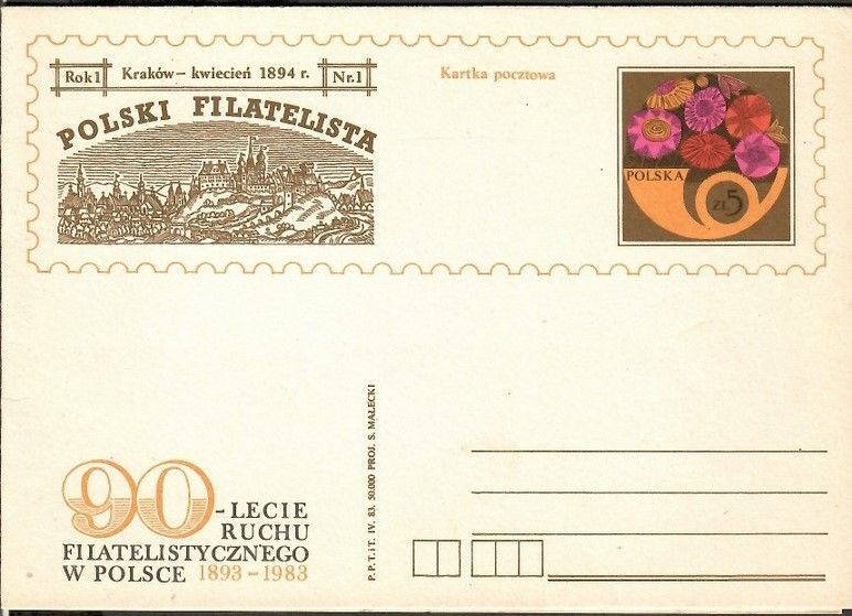 Znaczek Polska 1983 Fi Cp 826k Całostka pocztowa