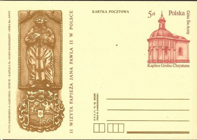 Znaczek Polska 1983 Fi Cp 833 Całostka pocztowa