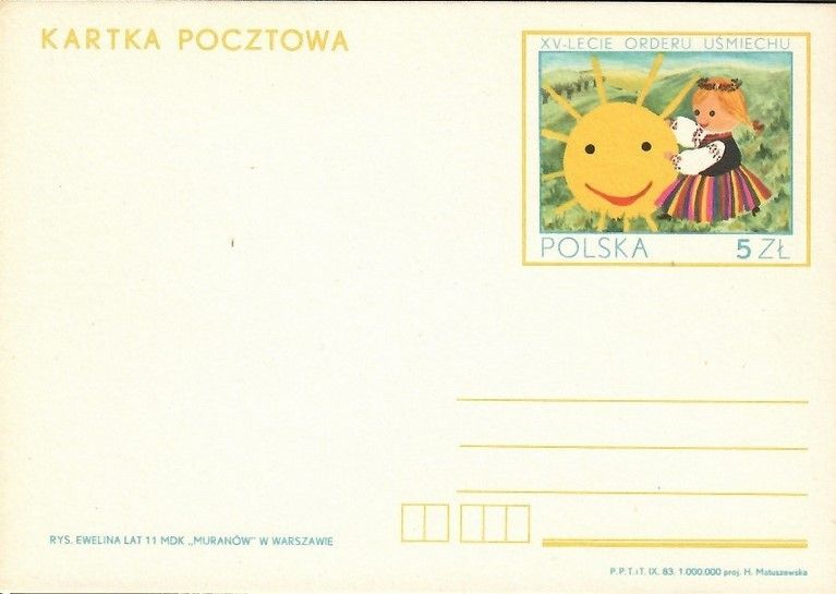 Znaczek Polska 1983 Fi Cp 845 Całostka pocztowa
