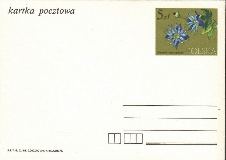 Znaczek Polska 1983 Fi Cp 857 Całostka pocztowa
