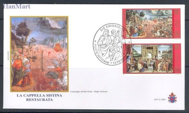 Znaczek Watykan 2001 Mi 1362-1365 FDC