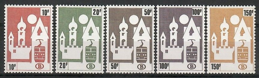 Znaczek Belgia 1987 Mi eis 385-389 Czyste **
