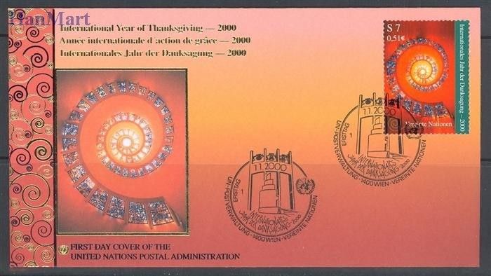 Znaczek Narody Zjednoczone Wiedeń 2000 Mi 302 FDC
