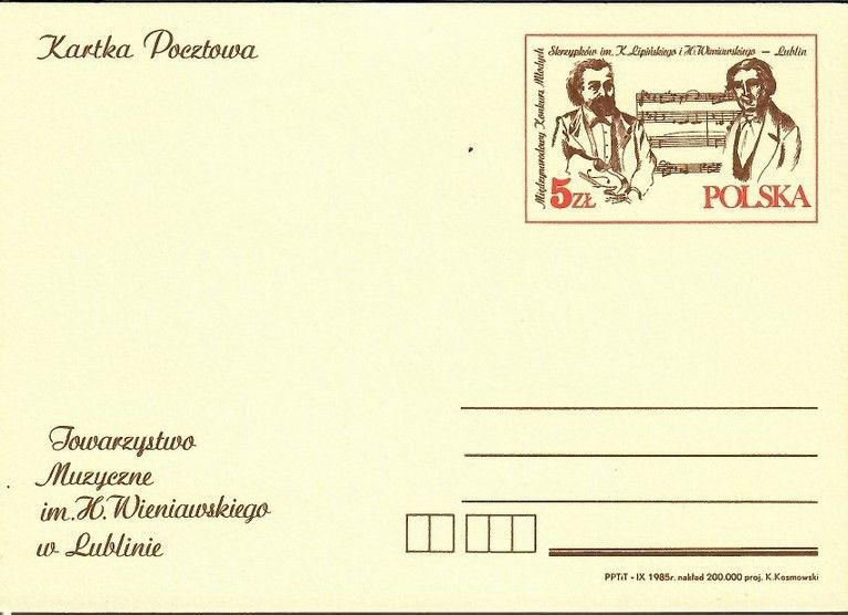 Znaczek Polska 1985 Fi Cp 910 Całostka pocztowa