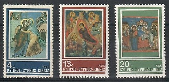 Znaczek Cypr 1985 Mi 648-650 Czyste **