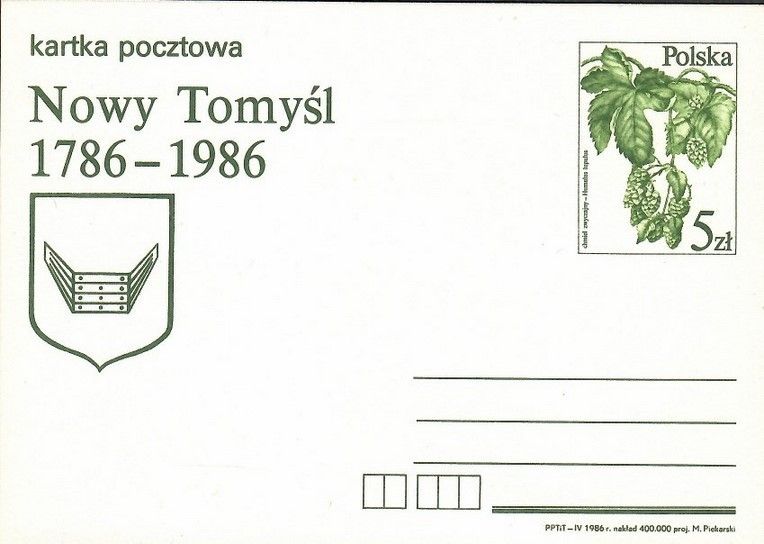 Znaczek Polska 1986 Fi Cp 922 Całostka pocztowa
