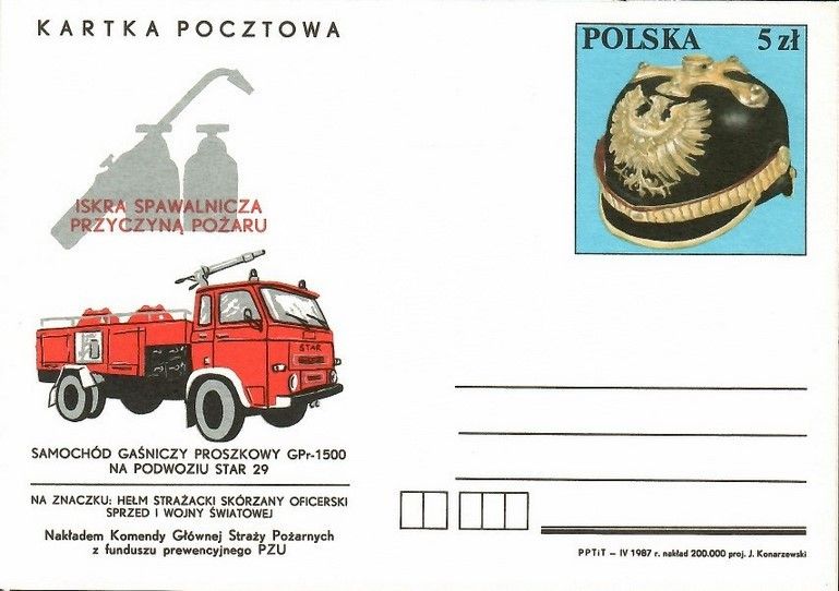 Znaczek Polska 1987 Fi Cp 947 Całostka pocztowa