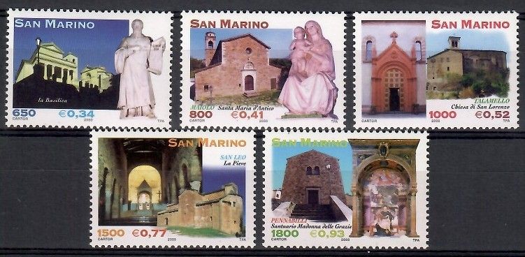 Znaczek San Marino 2000 Mi 1900-1904 Czyste **