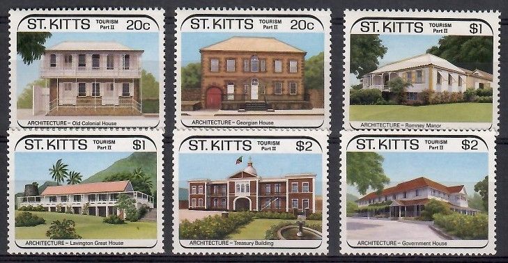 Znaczek Saint Kitts 1988 Mi 242-247 Czyste **