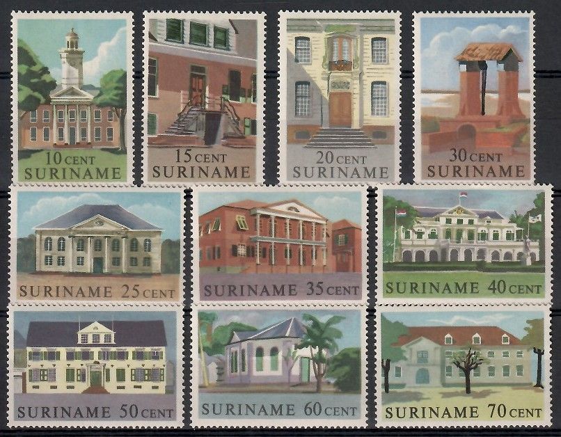 Znaczek Surinam 1961 Mi 396-405 Czyste **