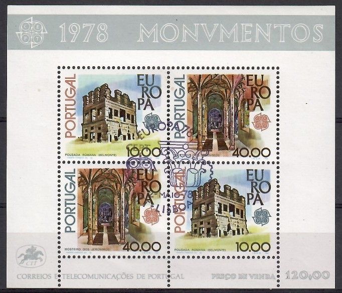 Znaczek Portugalia 1978 Mi abo bl 23 Stemplowane