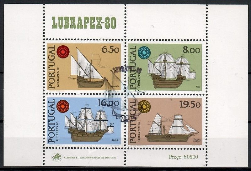 Znaczek Portugalia 1980 Mi abo bl 31 Stemplowane