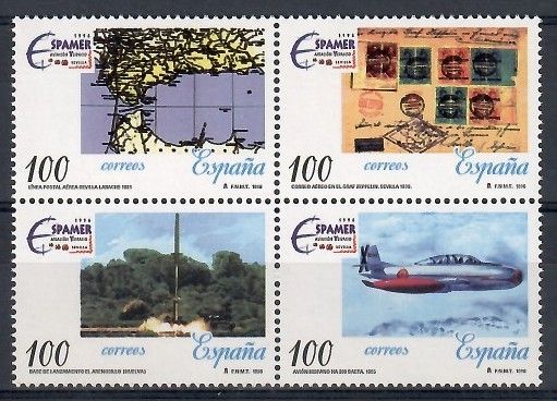 Znaczek Hiszpania 1996 Mi 3277-3280 Czyste **
