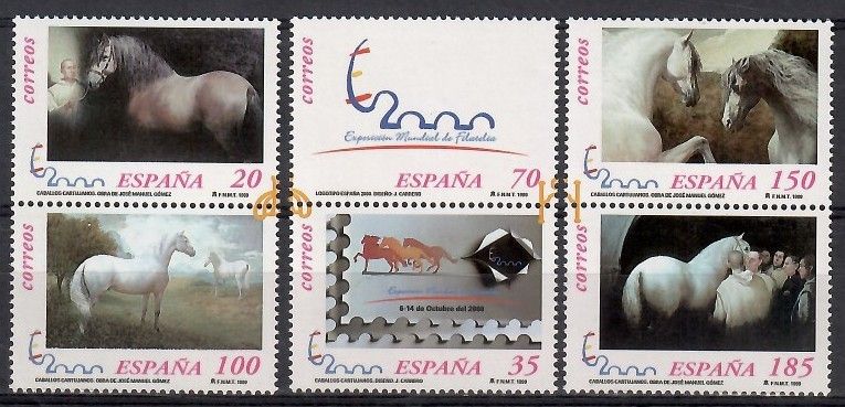 Znaczek Hiszpania 1999 Mi 3512-3517 Czyste **