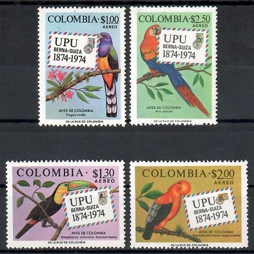 Znaczek Kolumbia 1974 Mi 1275-1278 Czyste **