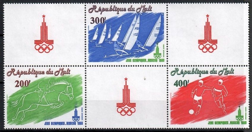 Znaczek Mali 1980 Mi 755-757 Czyste **
