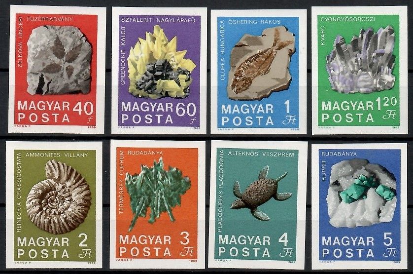 Znaczek Węgry 1969 Mi 2520-2527B Czyste **