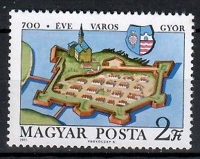 Znaczek Węgry 1971 Mi 2660 Czyste **