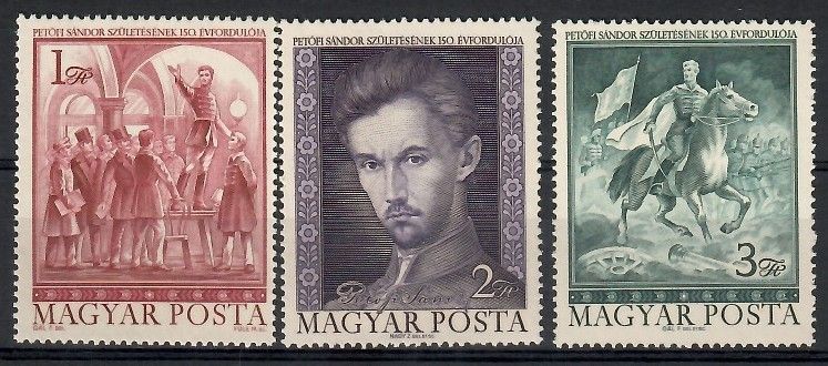 Znaczek Węgry 1972 Mi 2828-2830 Czyste **