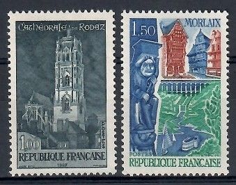 Znaczek Francja 1967 Mi 1585-1586 Czyste **