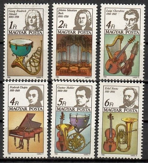 Znaczek Węgry 1985 Mi 3772-3777 Czyste **