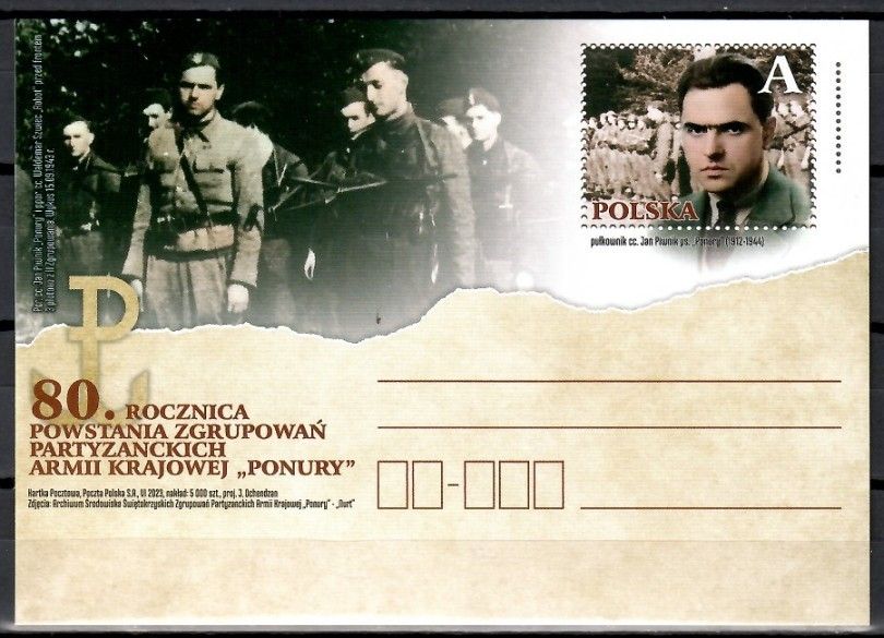 Znaczek Polska 2023 Fi Cp 2007 Całostka pocztowa