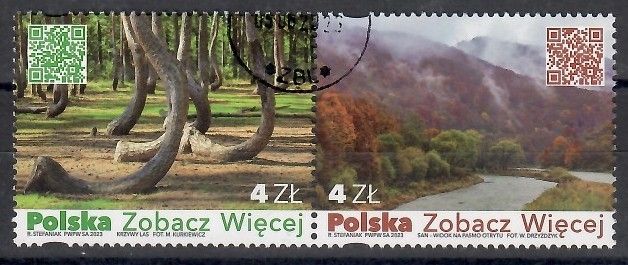 Znaczek Polska 2023 Mi abo 5467-5468 Fi 5317-5318 Stemplowane